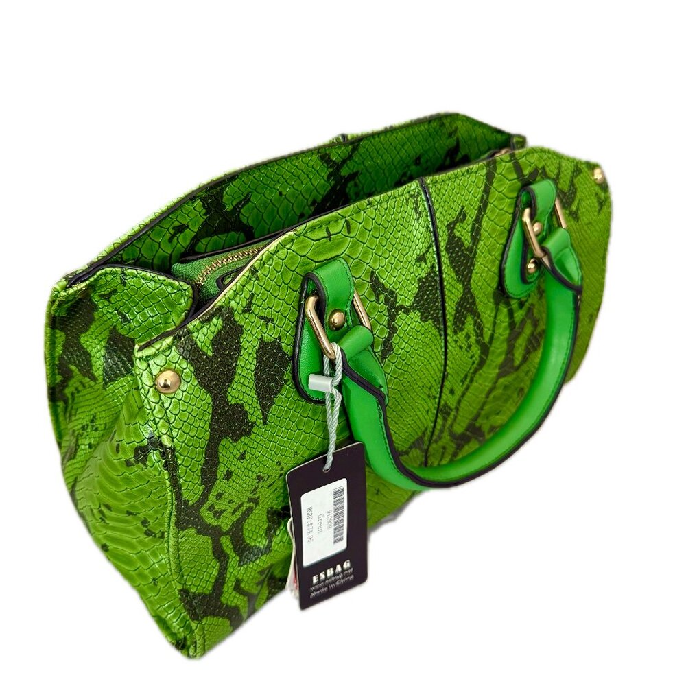 Esbag Green Alligator print designer bag (Slight Damage)